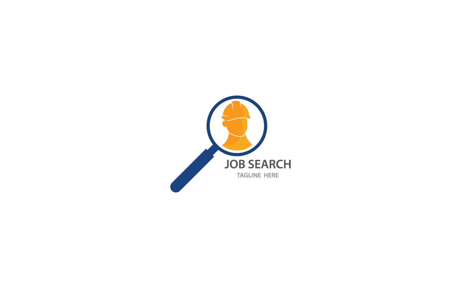 İş bulucu logo vektör şablonu
