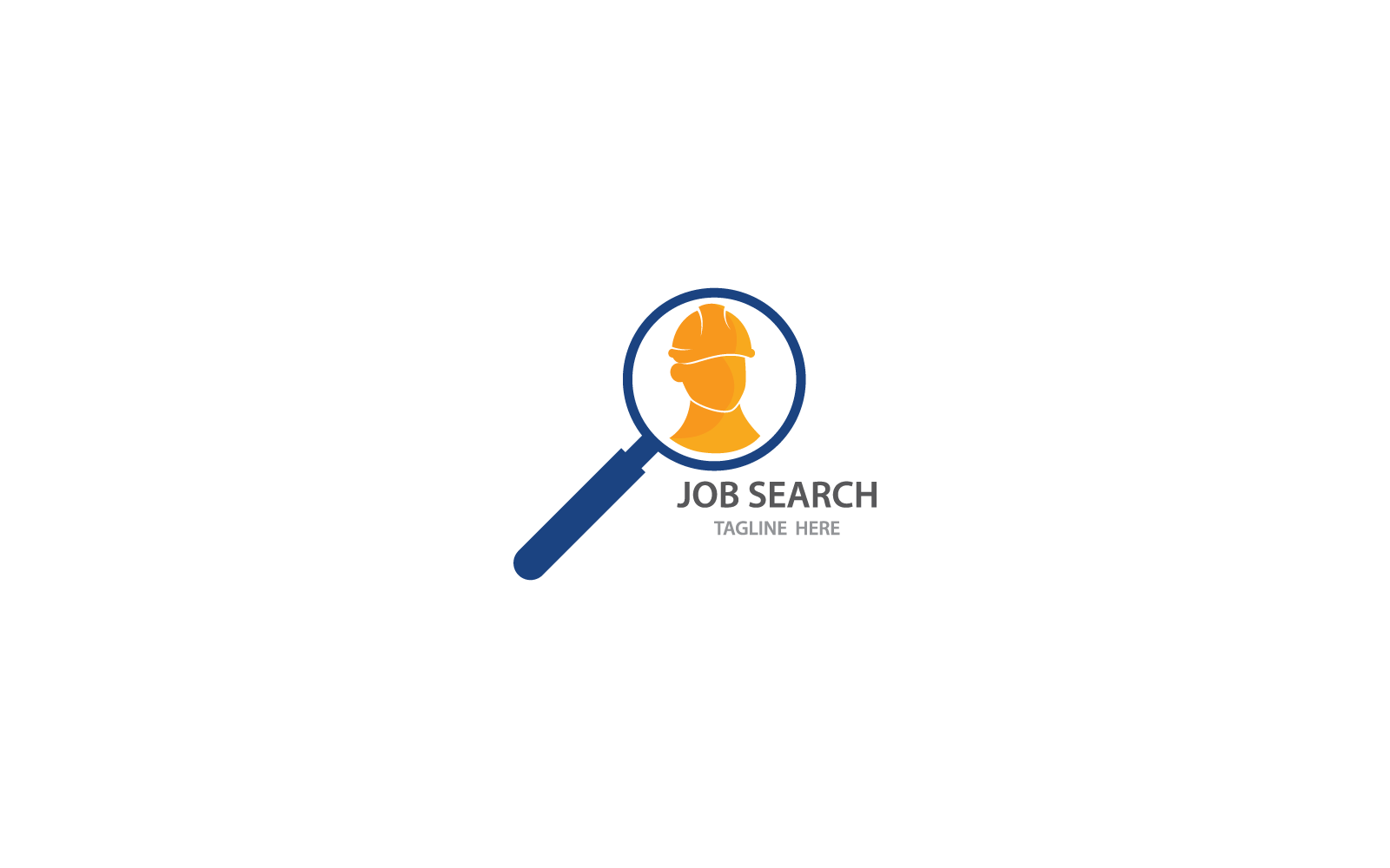 Job finder logo vector template