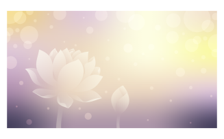 Lotus Background 14400x8100px In Purple and Yellow Color Scheme