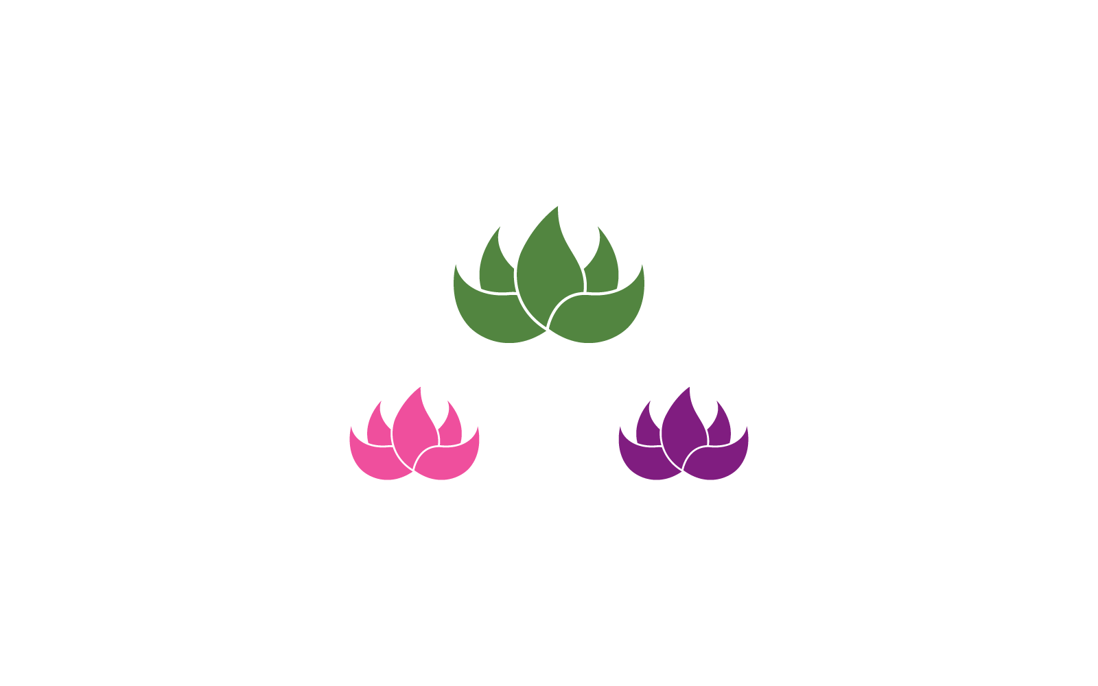 Lotus bloem logo sjabloon Vector