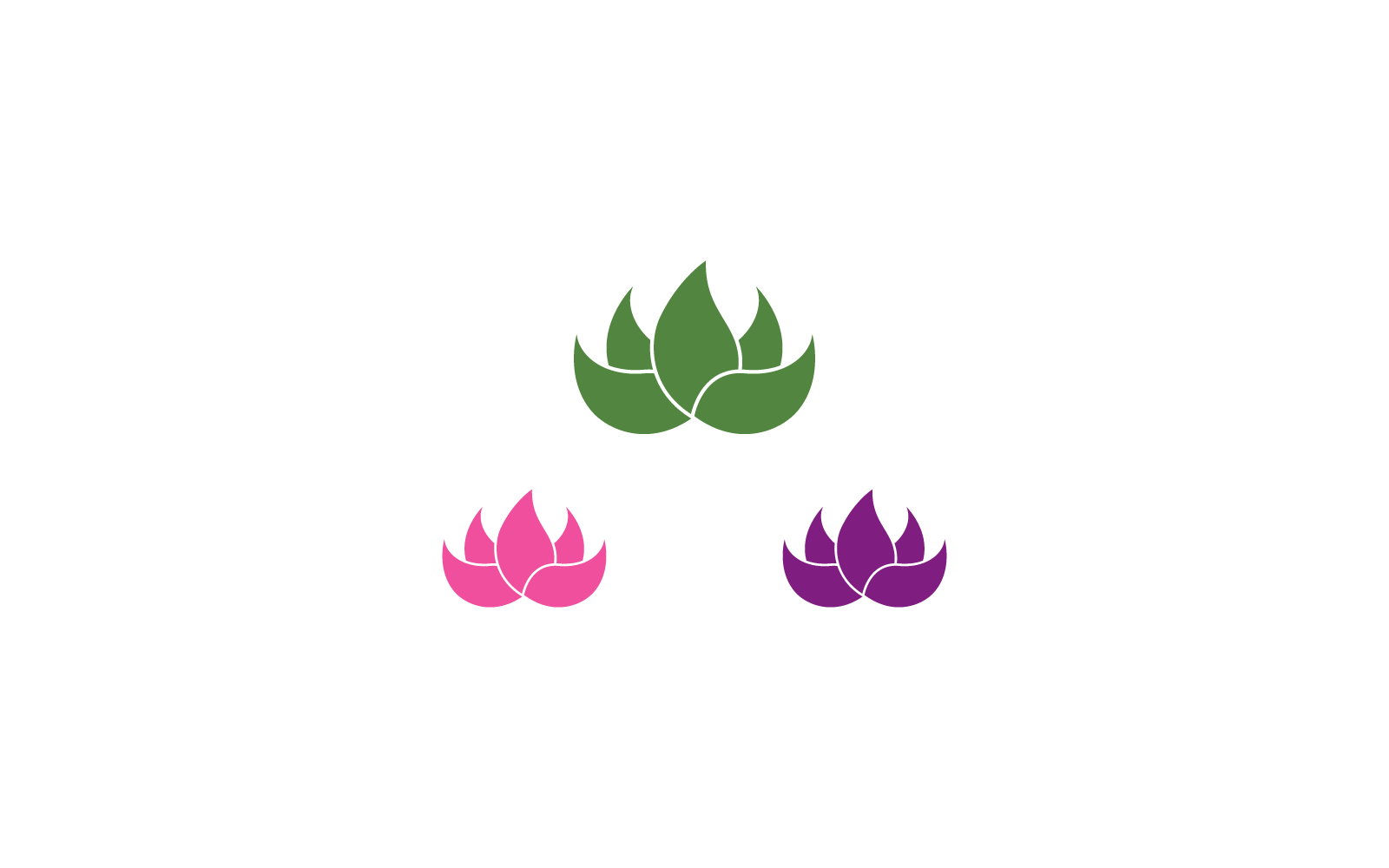 Lotus flower logo Template Vector