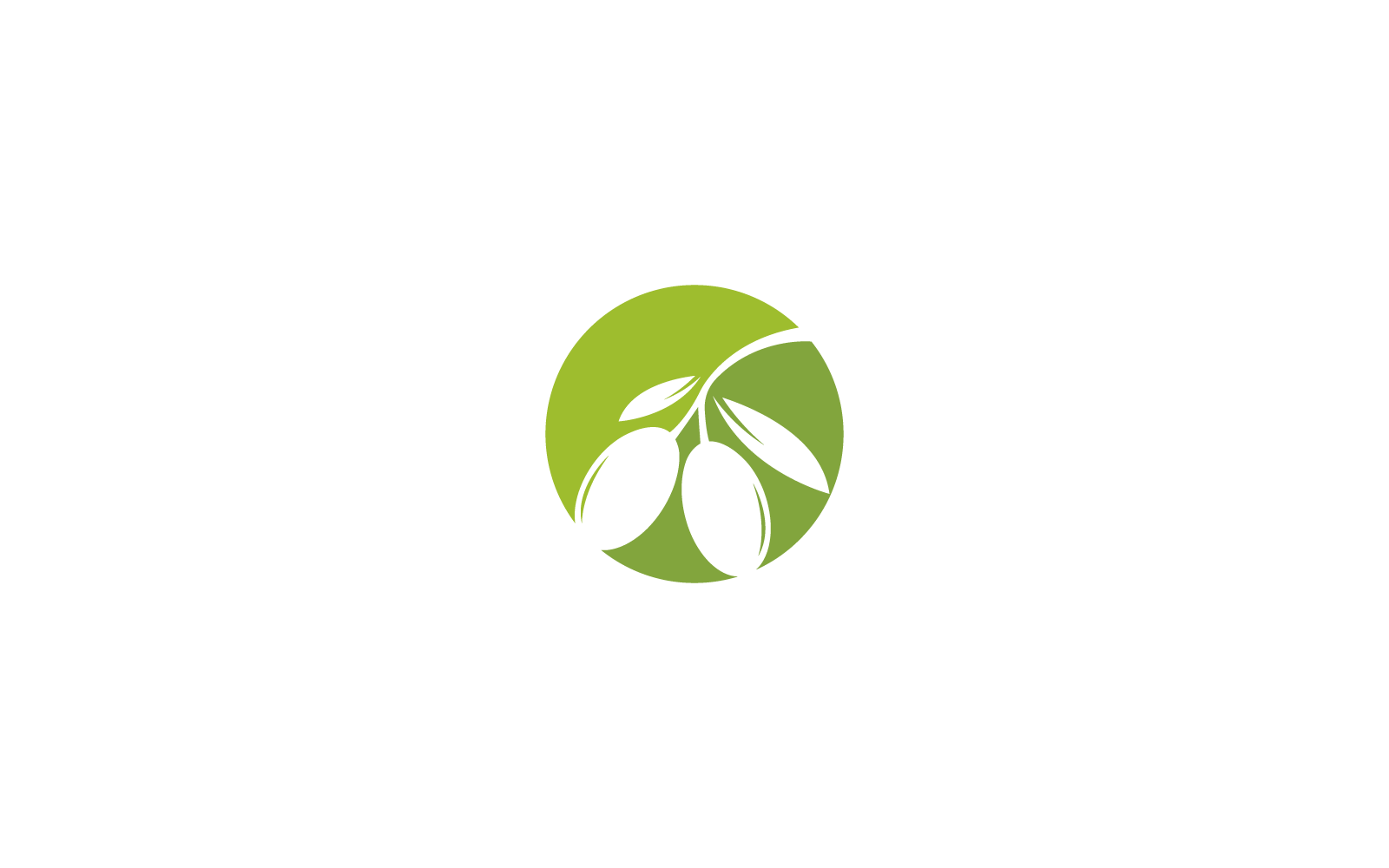 olijf logo illustratie sjabloon vector ontwerp