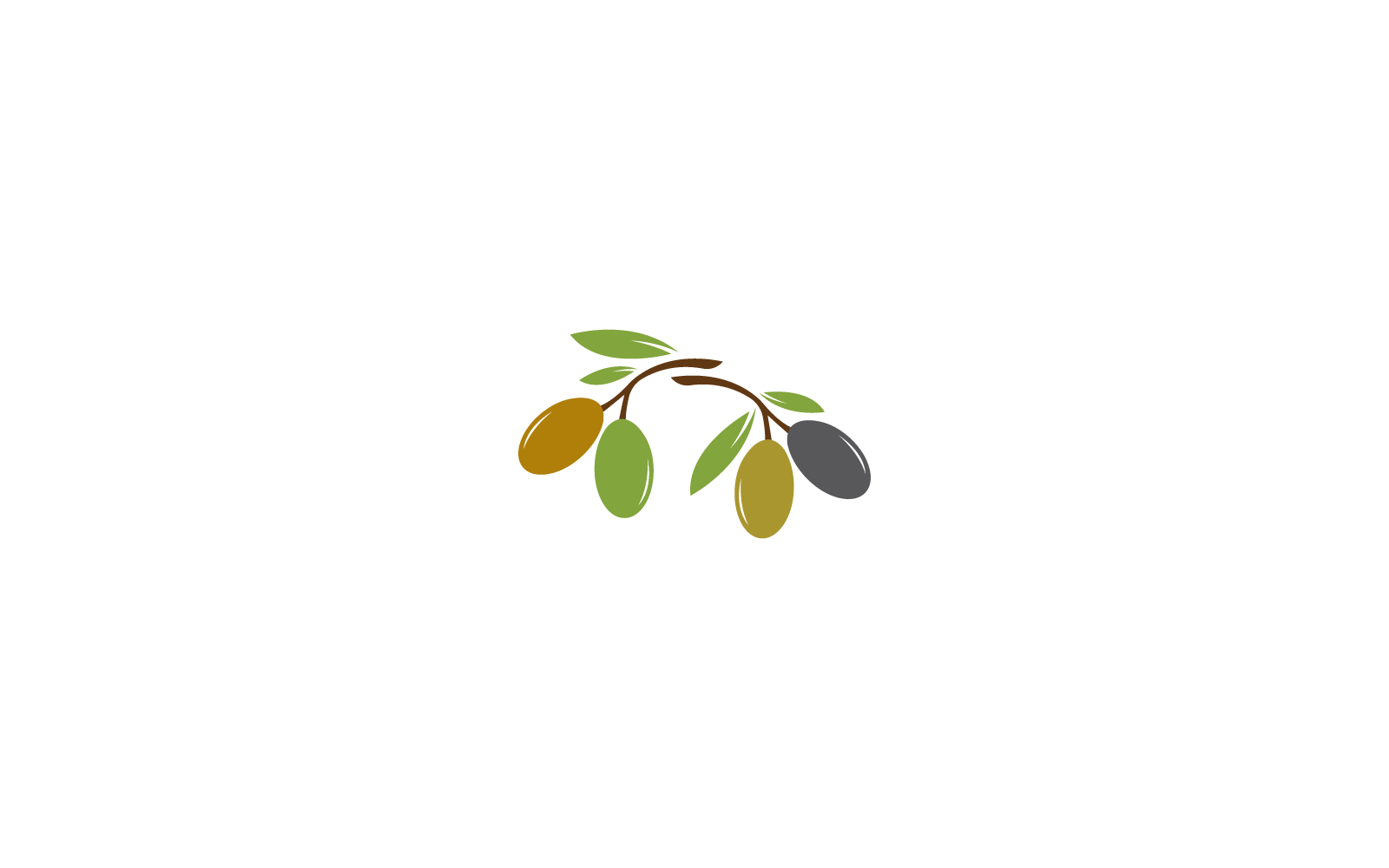 olive logo illustration vector flat design Logo Template