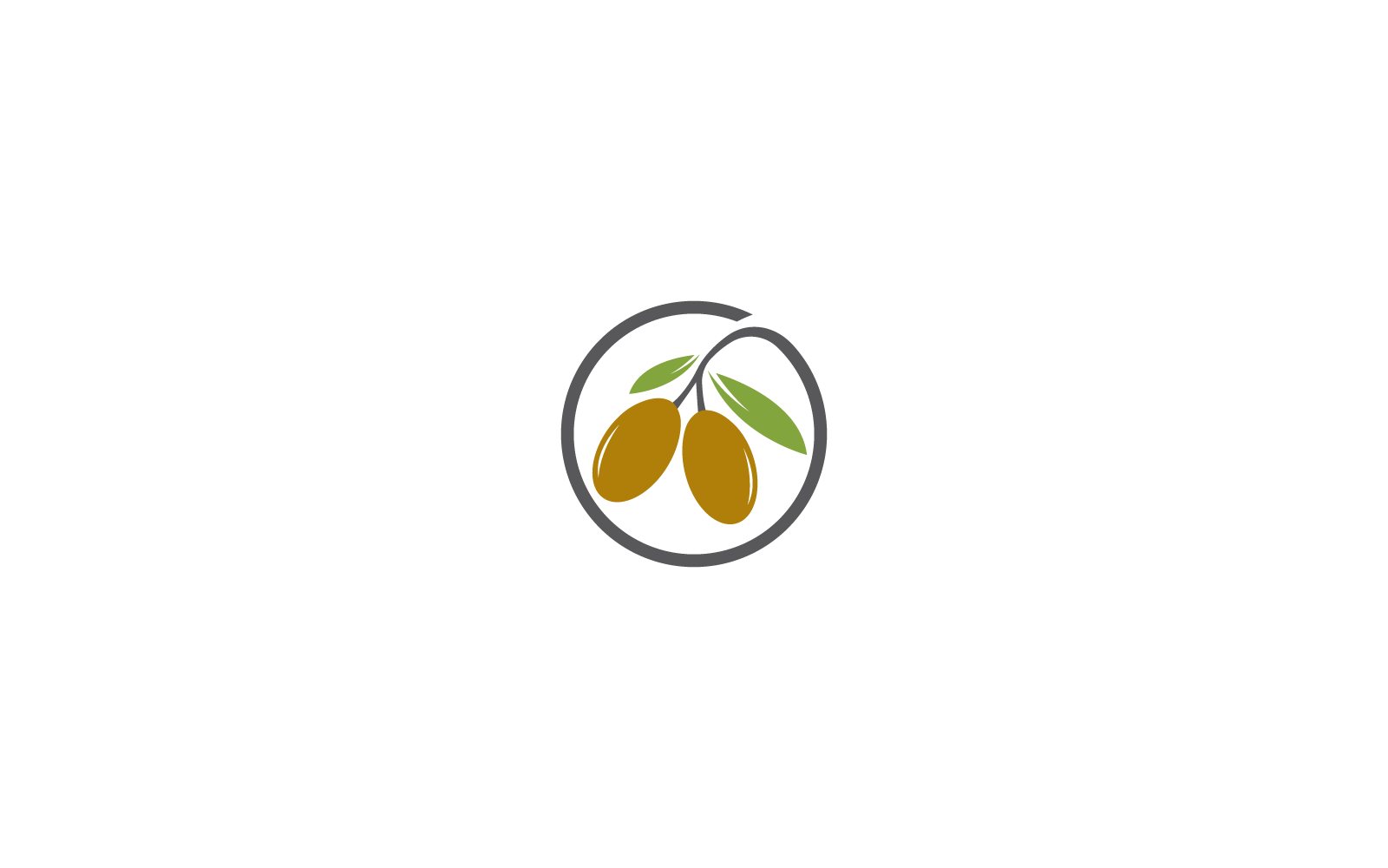 olive logo template icon vector design