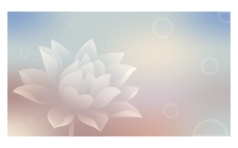 Pastel Background 14400x8100px With Blooming Lotus