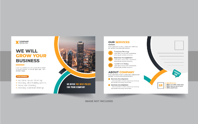 Postcard design template or Modern business eddm postcard design Corporate Identity