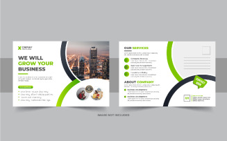 Postcard design template or Modern business eddm postcard
