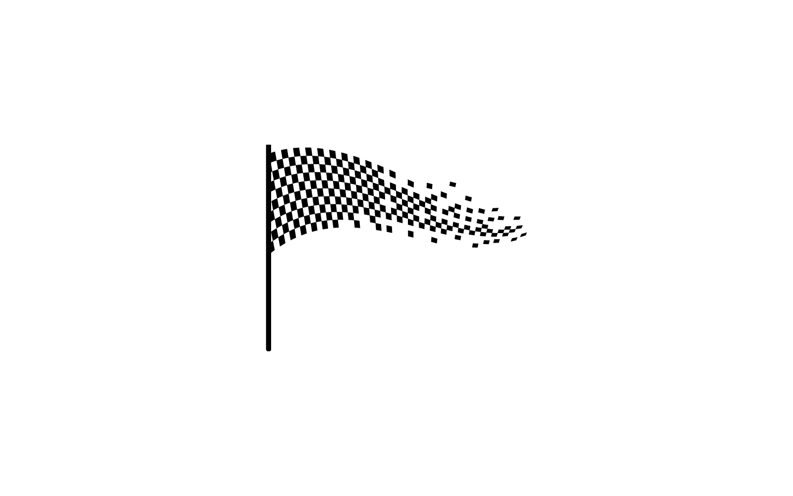 Race flag logo vector icon template