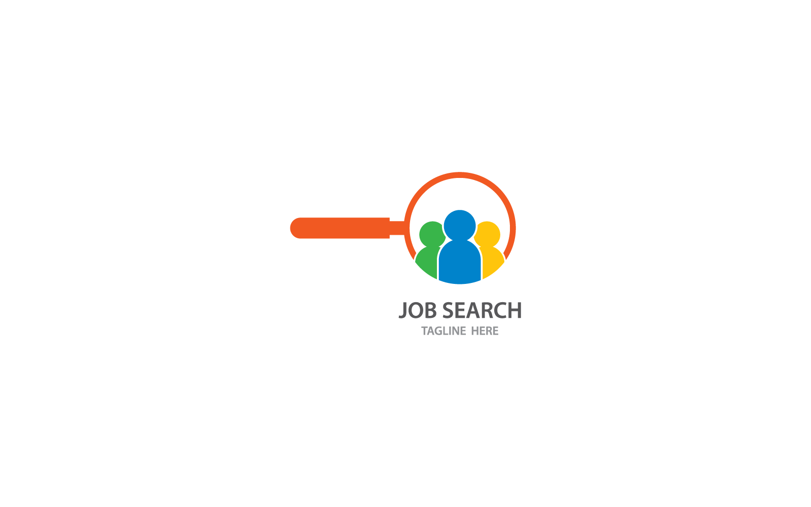 Шаблон оформлення логотипу пошуку роботи