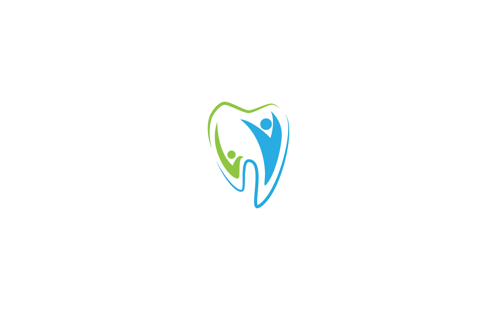 Zubní logo vektorové šablony ilustrace ikonu designu
