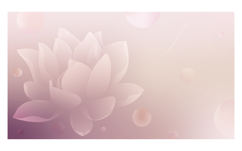 Background 14400x8100px In Pink Color Scheme With Blooming Lotus