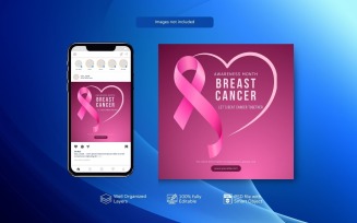 Breast Cancer Awareness PSD Social Media Template
