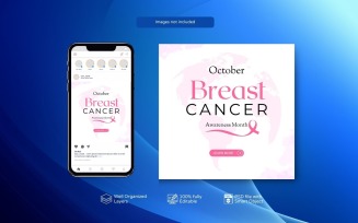 Clean Breast Cancer Awareness Month Social Media Post
