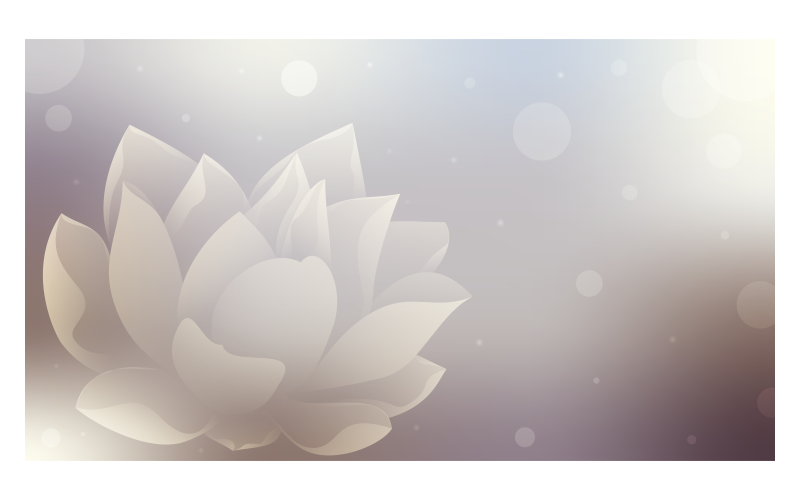 Floral Background 14400x8100px In Brown Color Scheme With Blooming Lotus