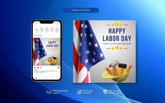 Free PSD Templates for International Labour Day Post