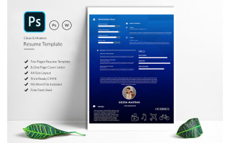 Modern Vector Editable Resume Template