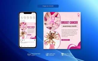 PSD Breast Cancer Awareness Month Social Media Template