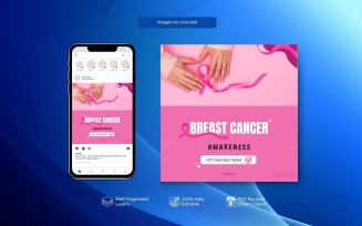 PSD Breast Cancer Awareness Social Media Post Template