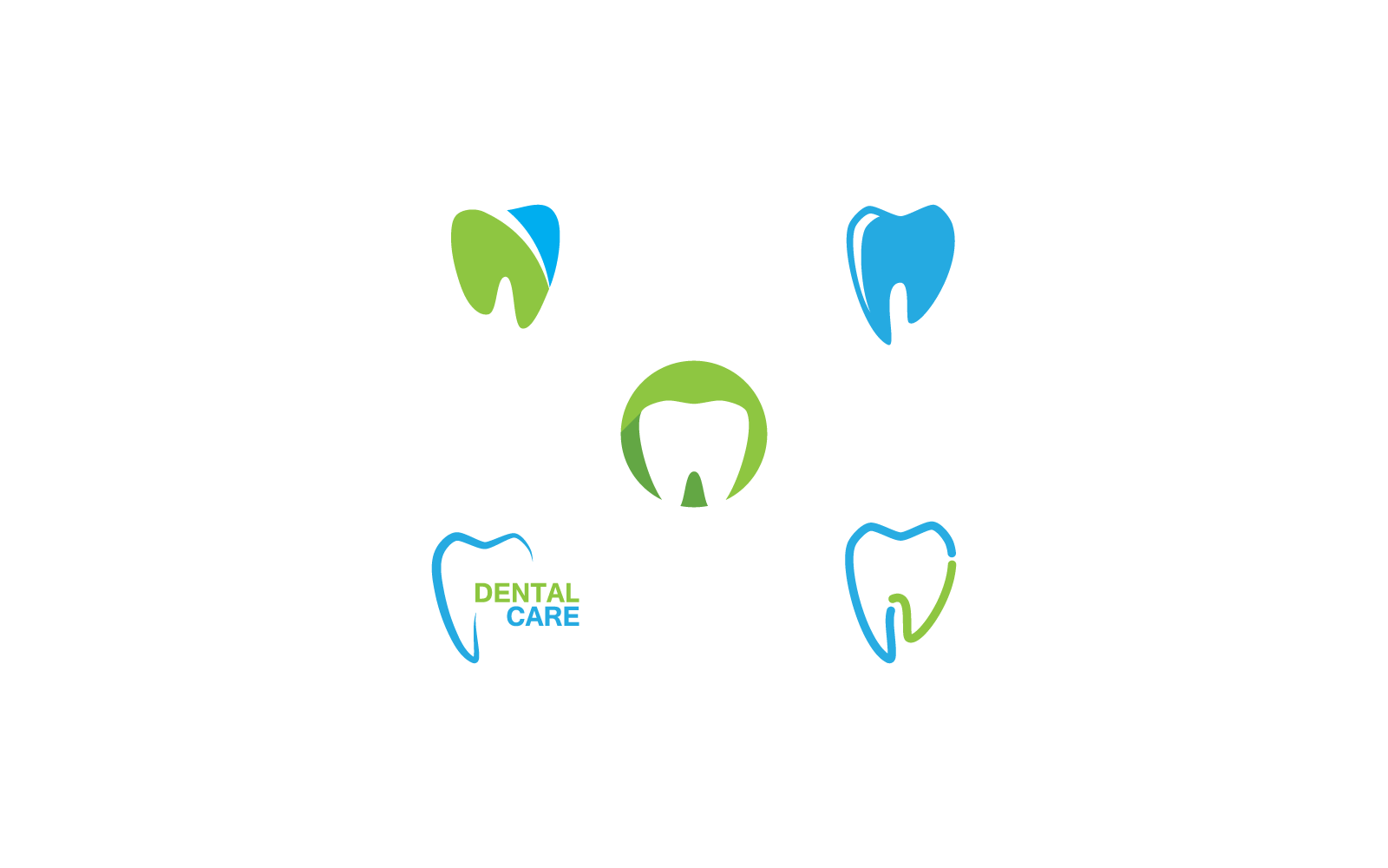 Dental logo vector illustration template icon design