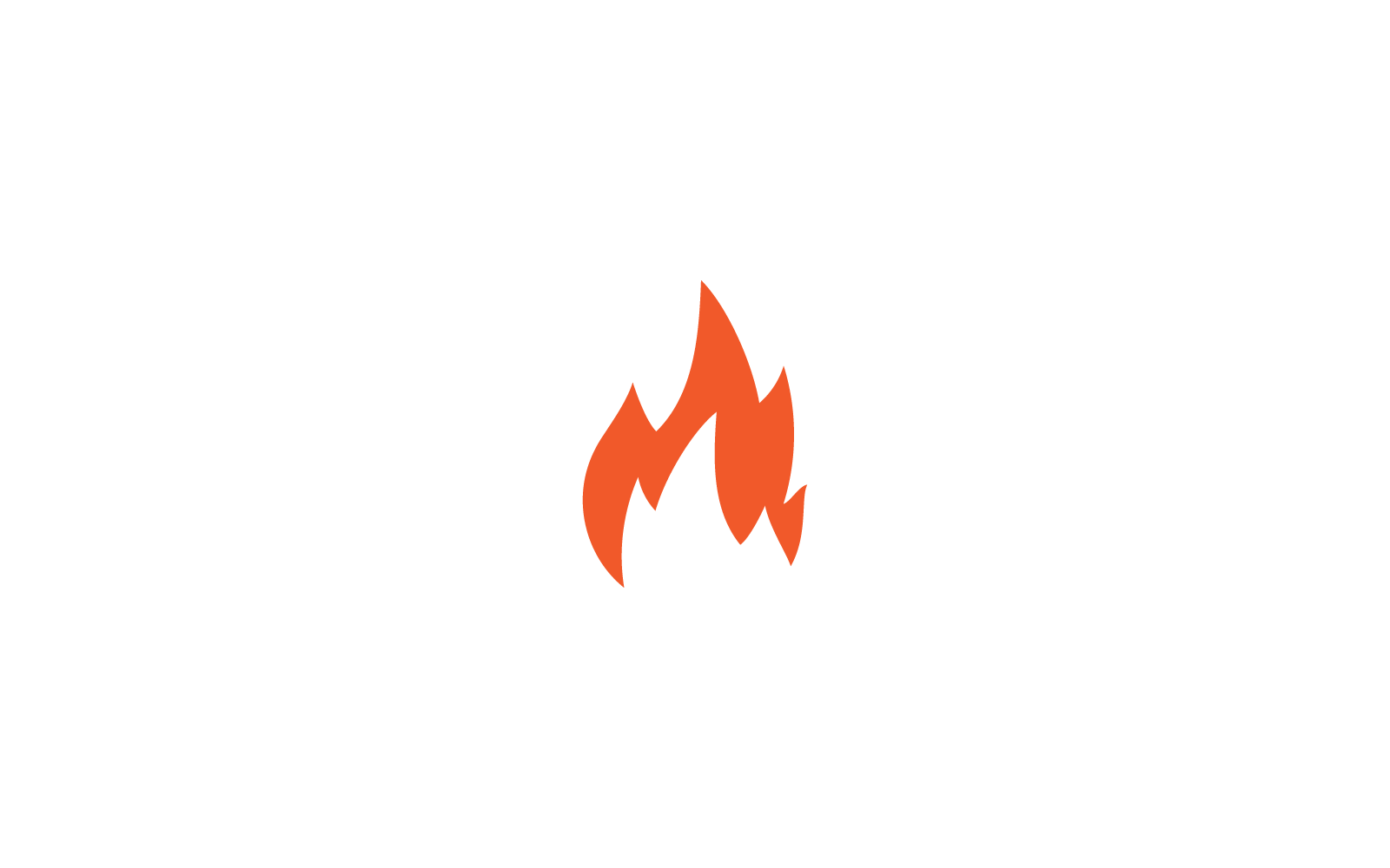 Design de ilustração de chama de fogo Logo Template vector