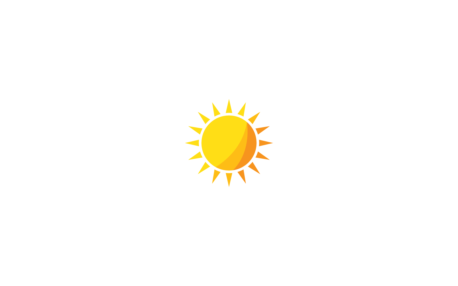 diseño de plantilla de ilustración de icono de vector de logotipo de sol