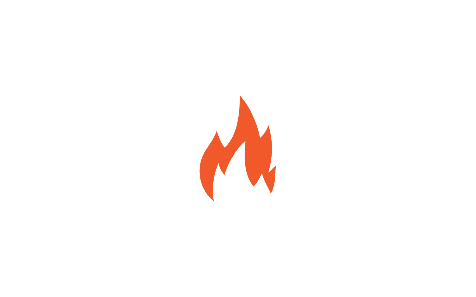 Fire flame illustration design Logo Template vector