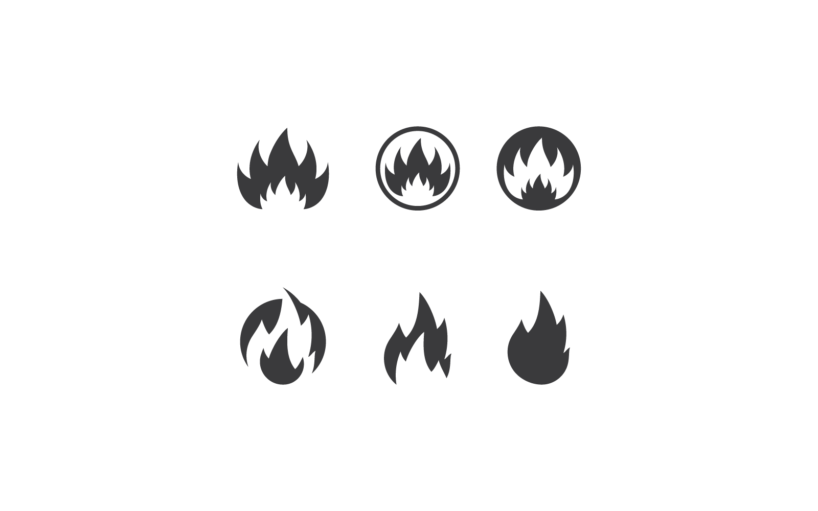 Fire flame Logo Template vector icon design