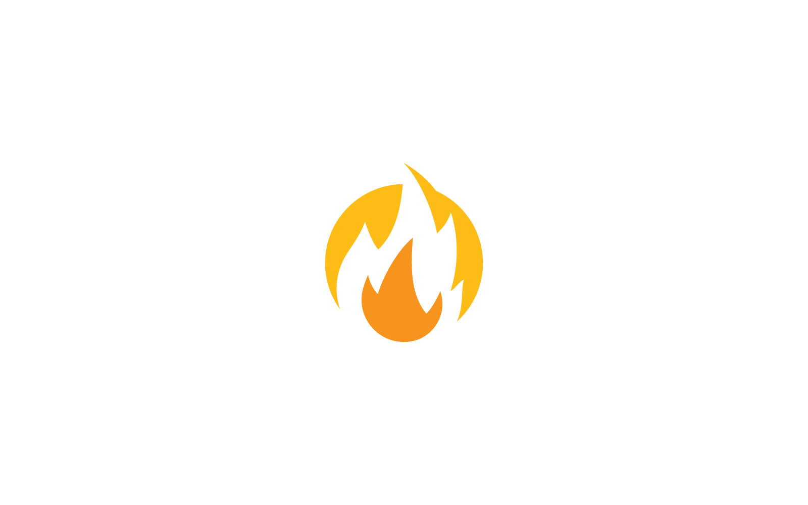 Fire flame Logo vector illustration design template