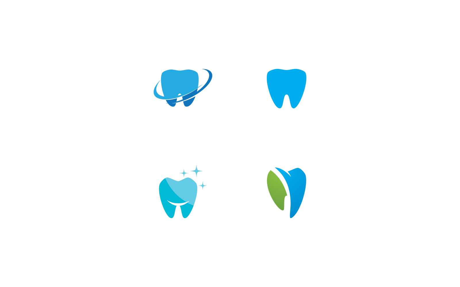 Logotipo dental modelo ilustração ícone design vetor