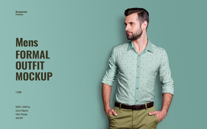 Men’s Formal Outfit Mockup Product Mockup