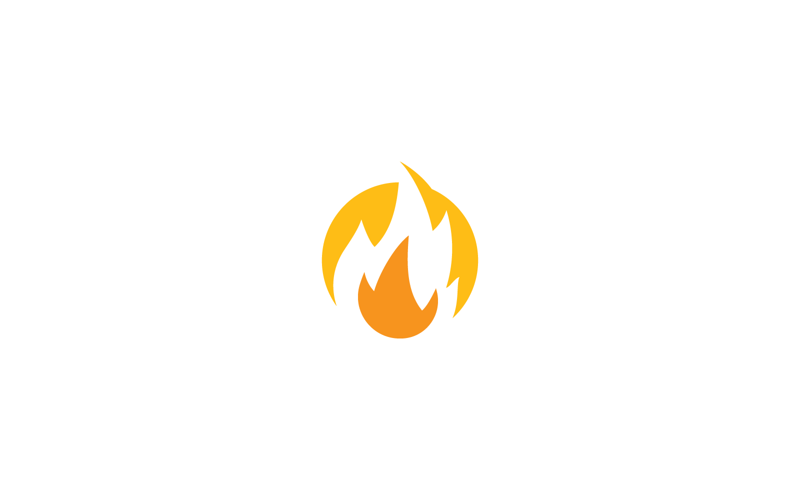 Plamen ohně Logo vektorové ilustrace šablonu návrhu