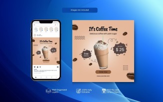 PSD Template for Coffee Shop Promotions