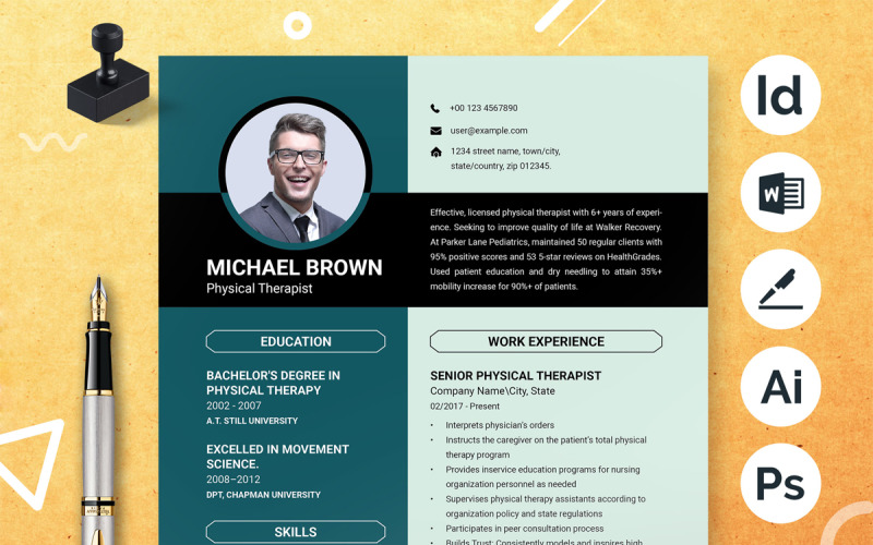 Resume Template Design Layout