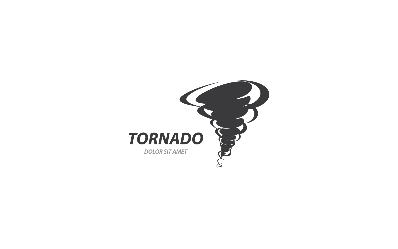 Rüzgar kasırgası logo vektör illüstrasyon şablonu