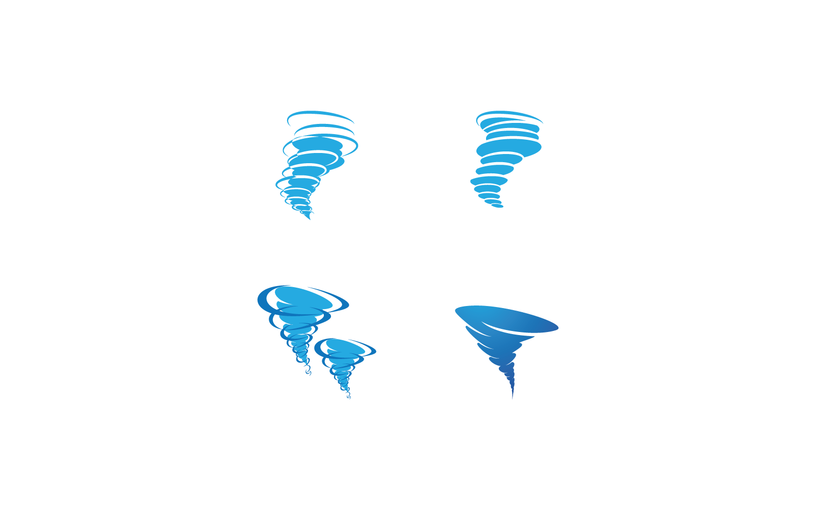 Rüzgar kasırgası şablonu logo vektör çizimi