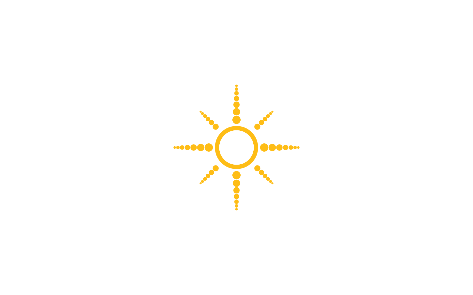 sun ilustration logo vector icon flat design template