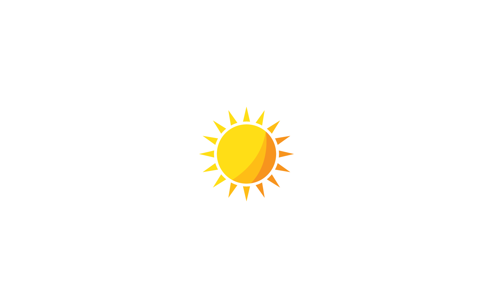 sun logo vector icon illustration template design