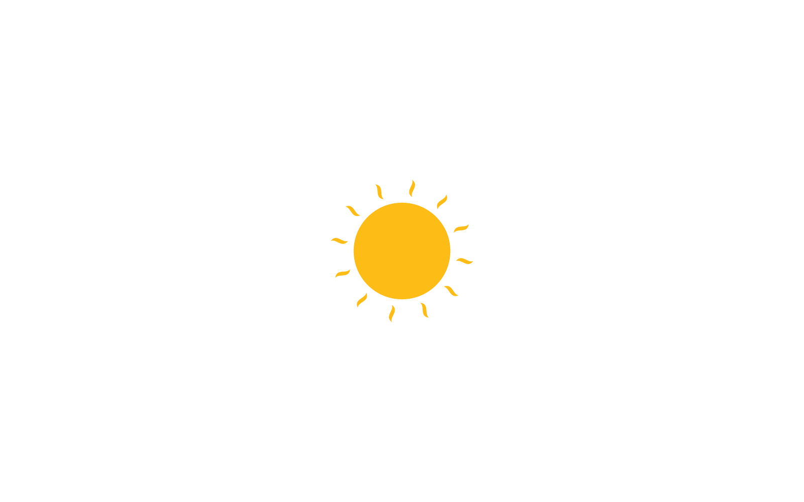 sun logo vector icon template illustration