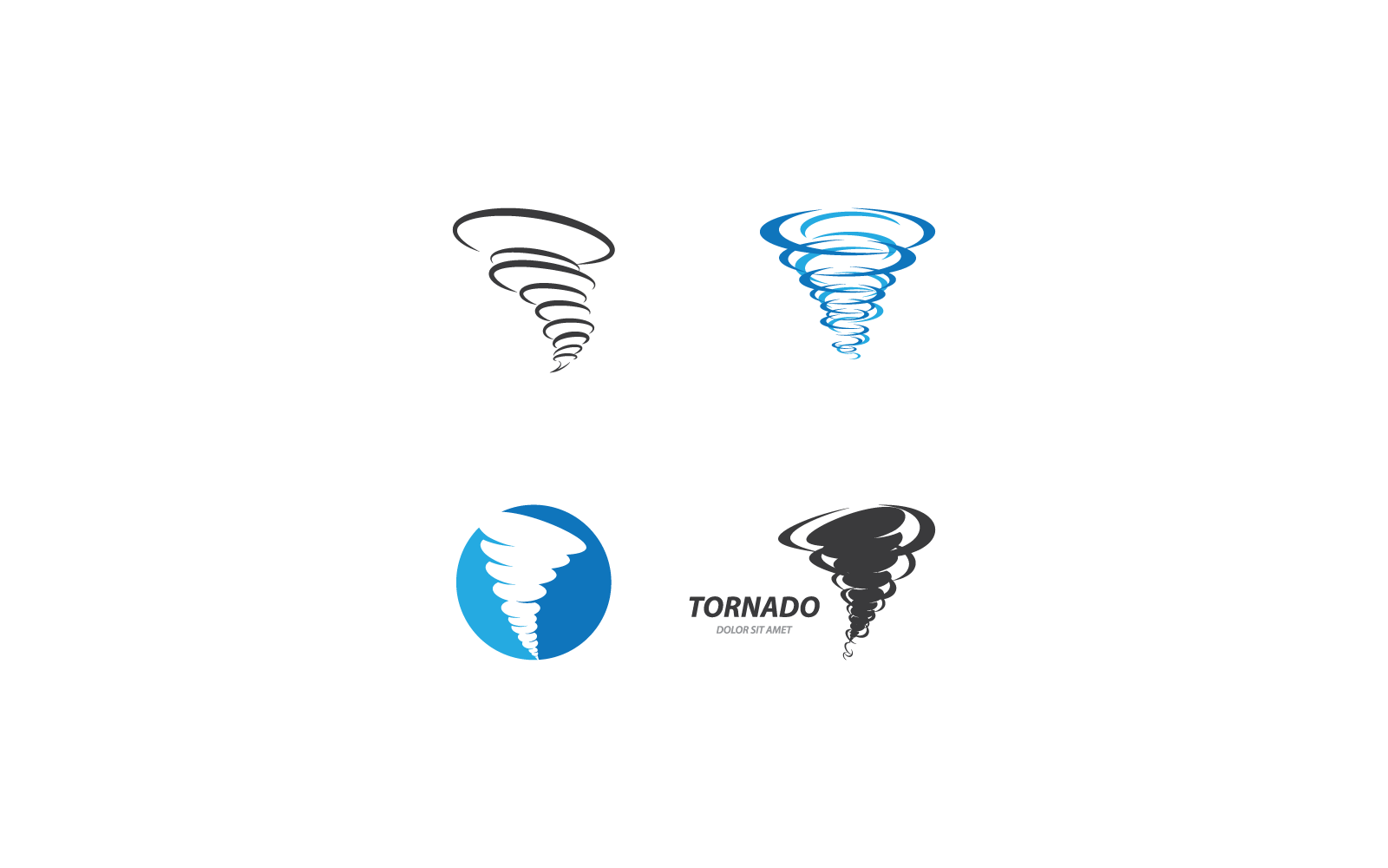 Wind tornado icon vector logo illustration flat design