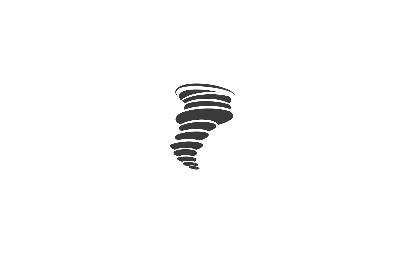 Wind tornado logo illustration template flat design