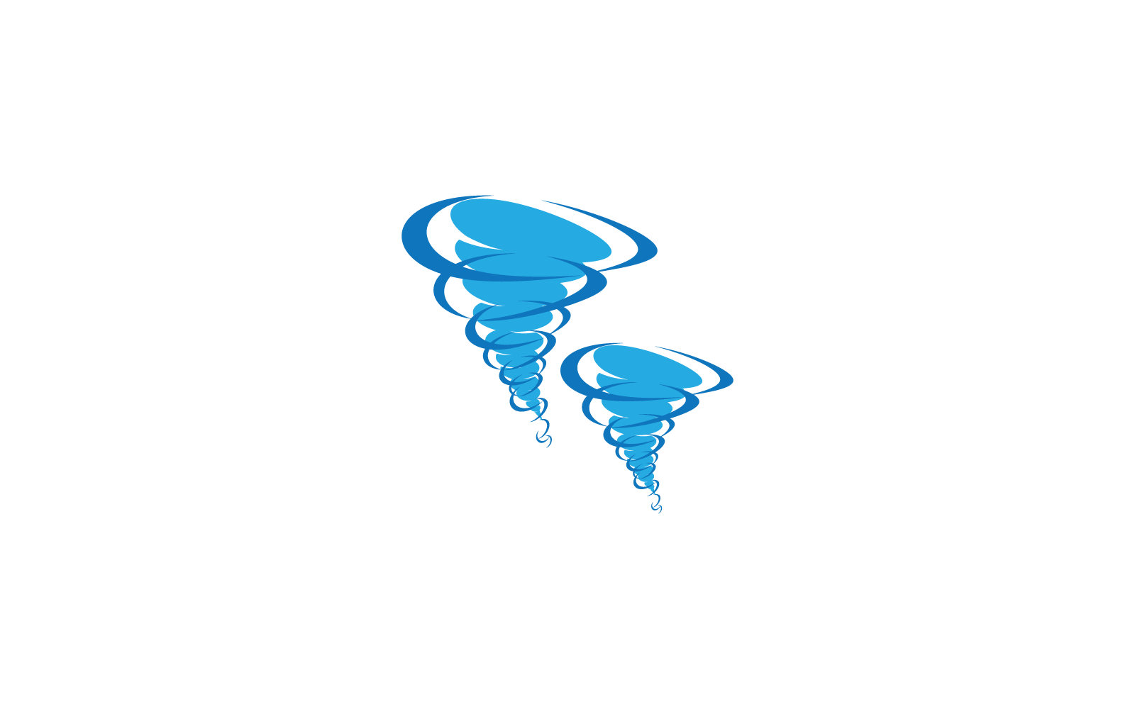 Wind tornado logo illustration vector flat design