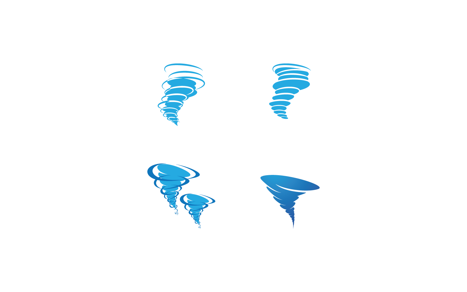 Wind tornado template logo vector illustration