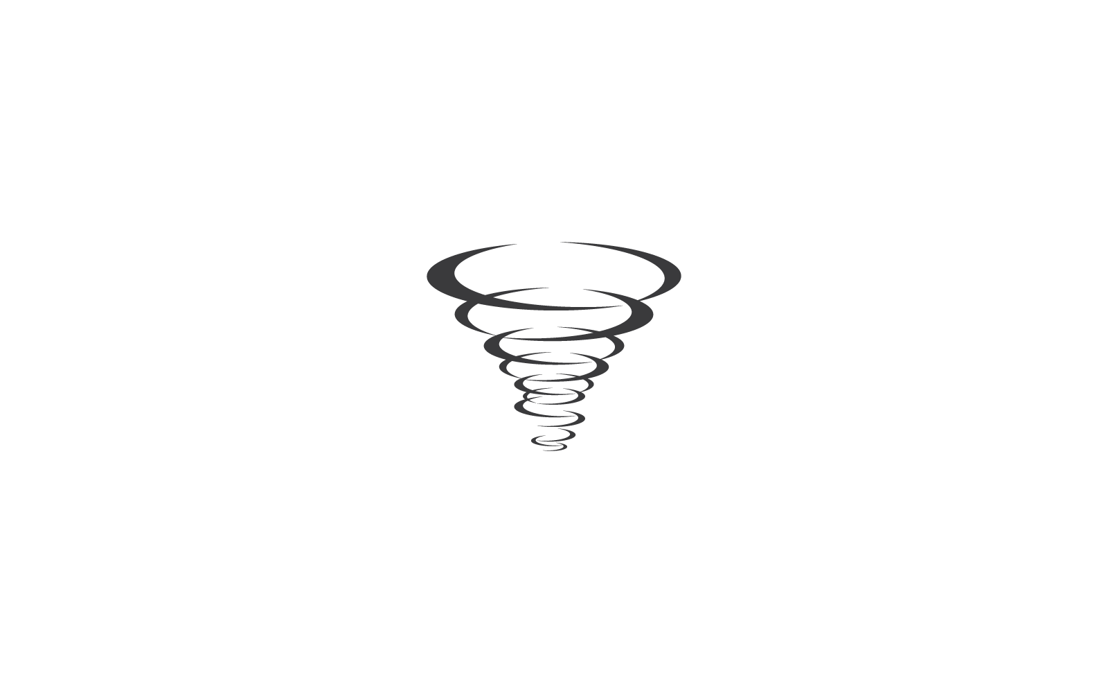 Wind tornado vector illustration logo flat design