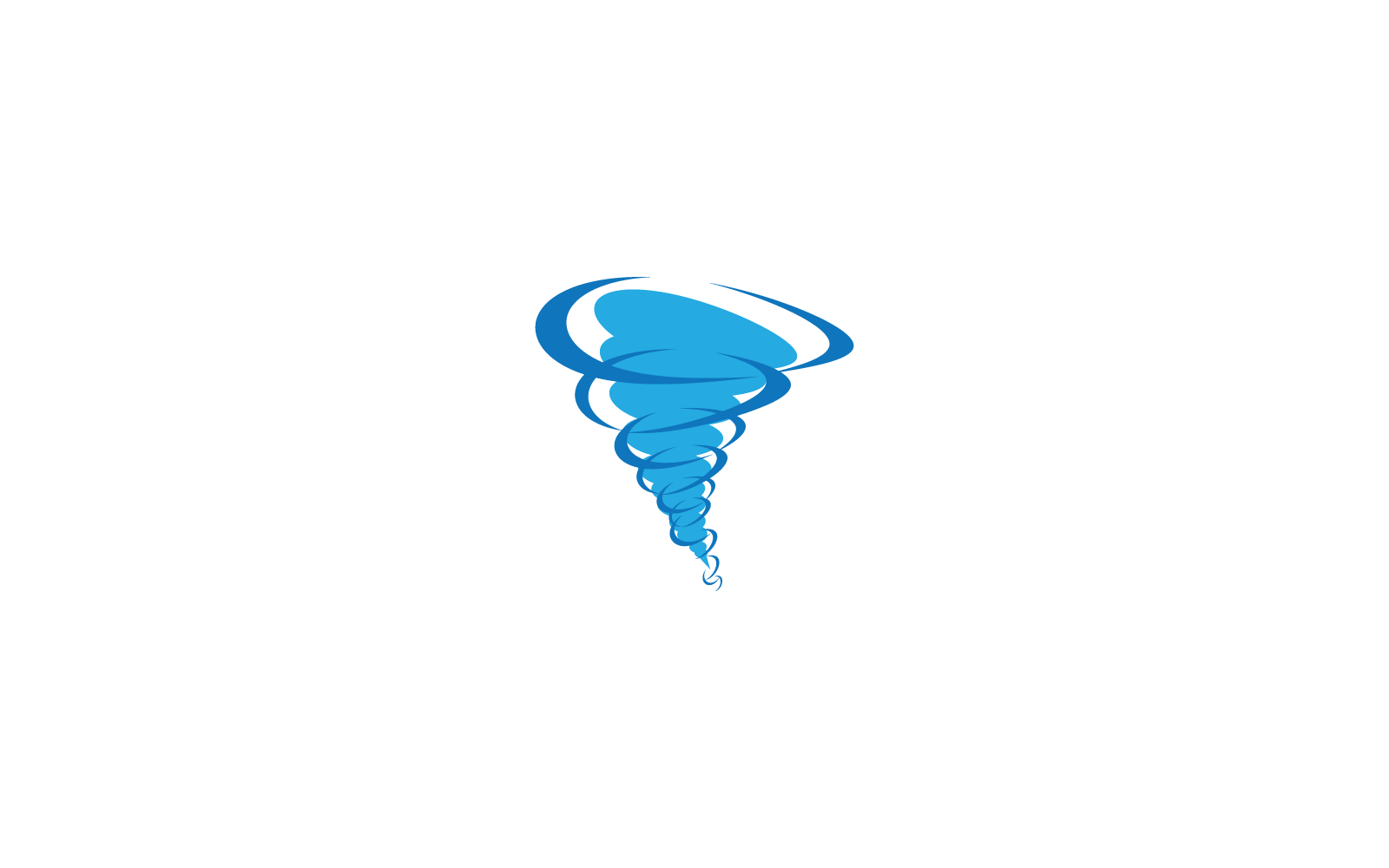 Wind tornado vector logo illustration flat design