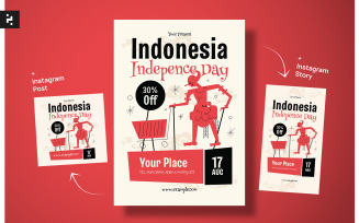 Indonesia Independence Day Sale Flyer