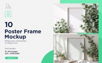 Poster Frame Mockup 10 Set Vol - 3