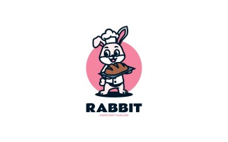 Rabbit Chef Mascot Cartoon Logo