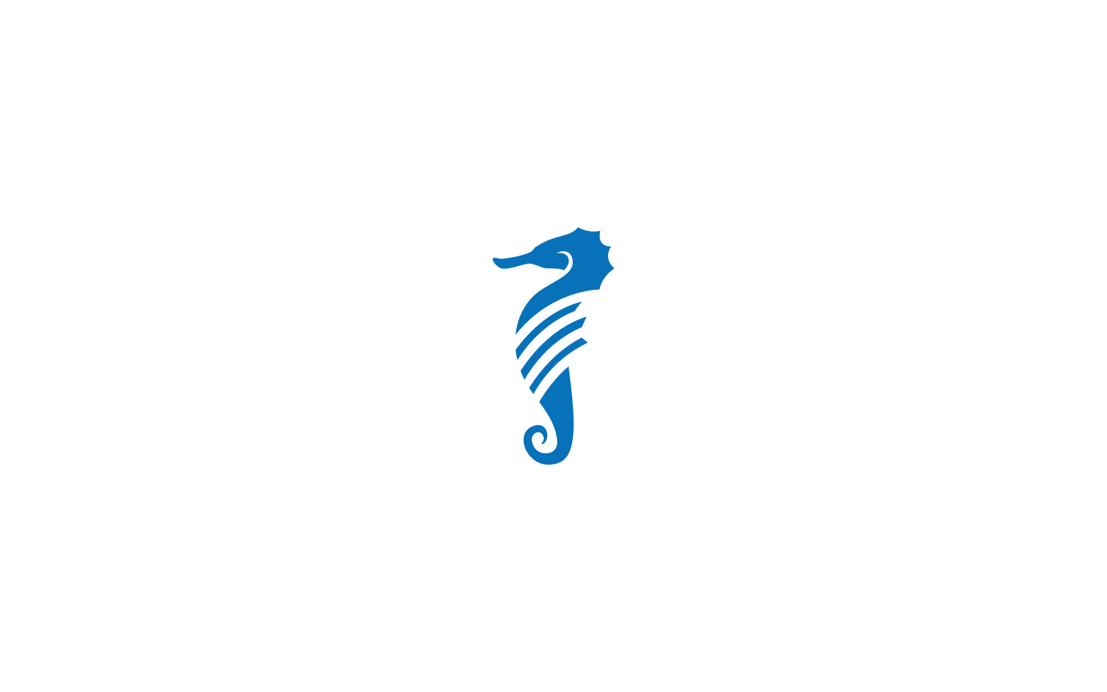 Sea horse illustration logo vector design icon Logo Template