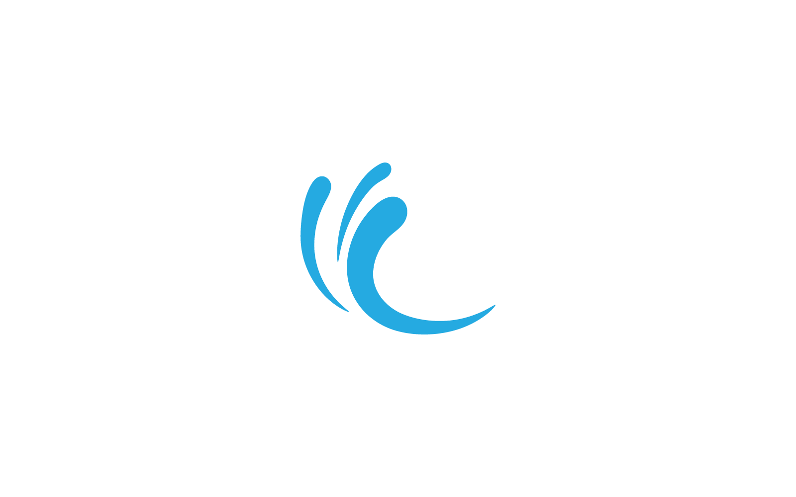 Water splash illustration icon flat design