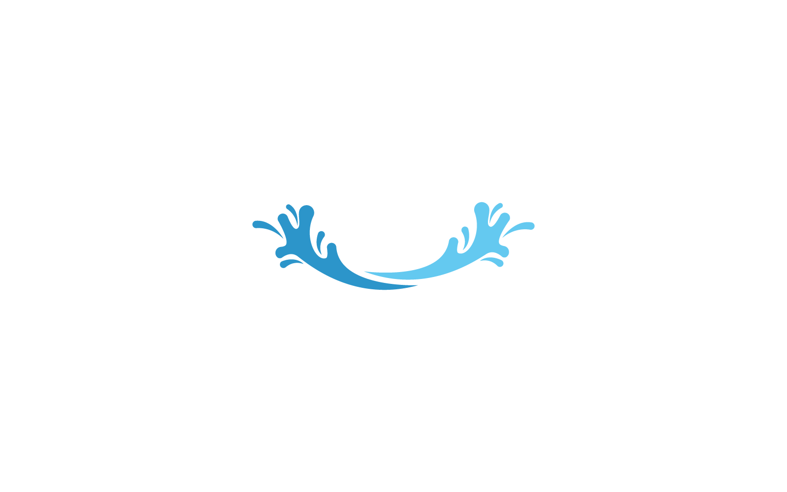 Water splash illustration vector flat design icon